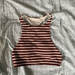 Aerie high neck bikini top